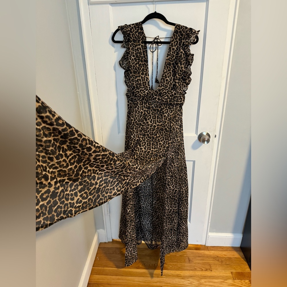 Cheetah print swim cover up dress. Brand new. Never worn.